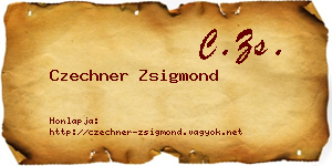 Czechner Zsigmond névjegykártya
