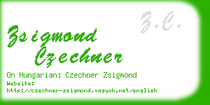 zsigmond czechner business card